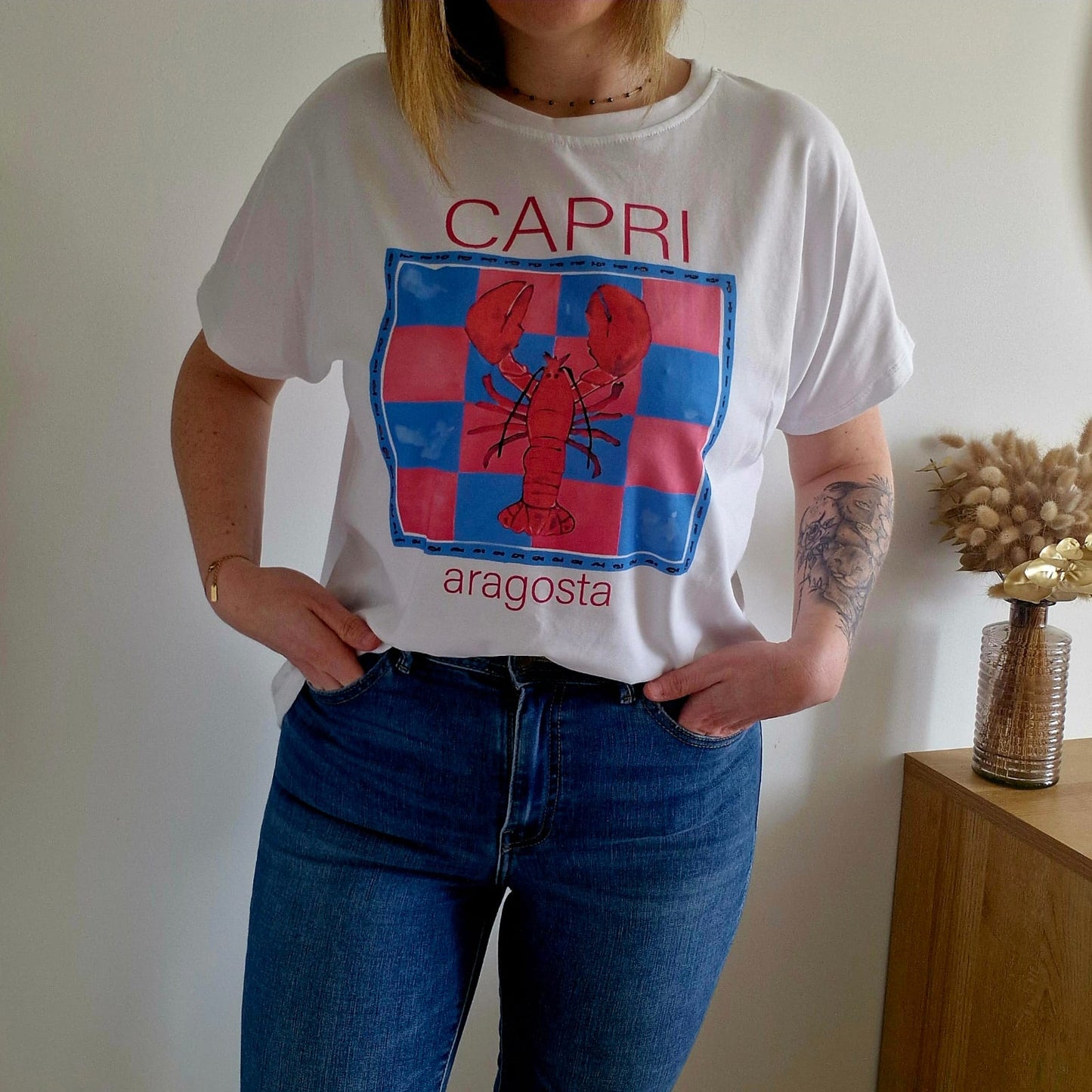 Tee-shirt CAPRI imprimé homard - Coton - Taille unique (36-44)