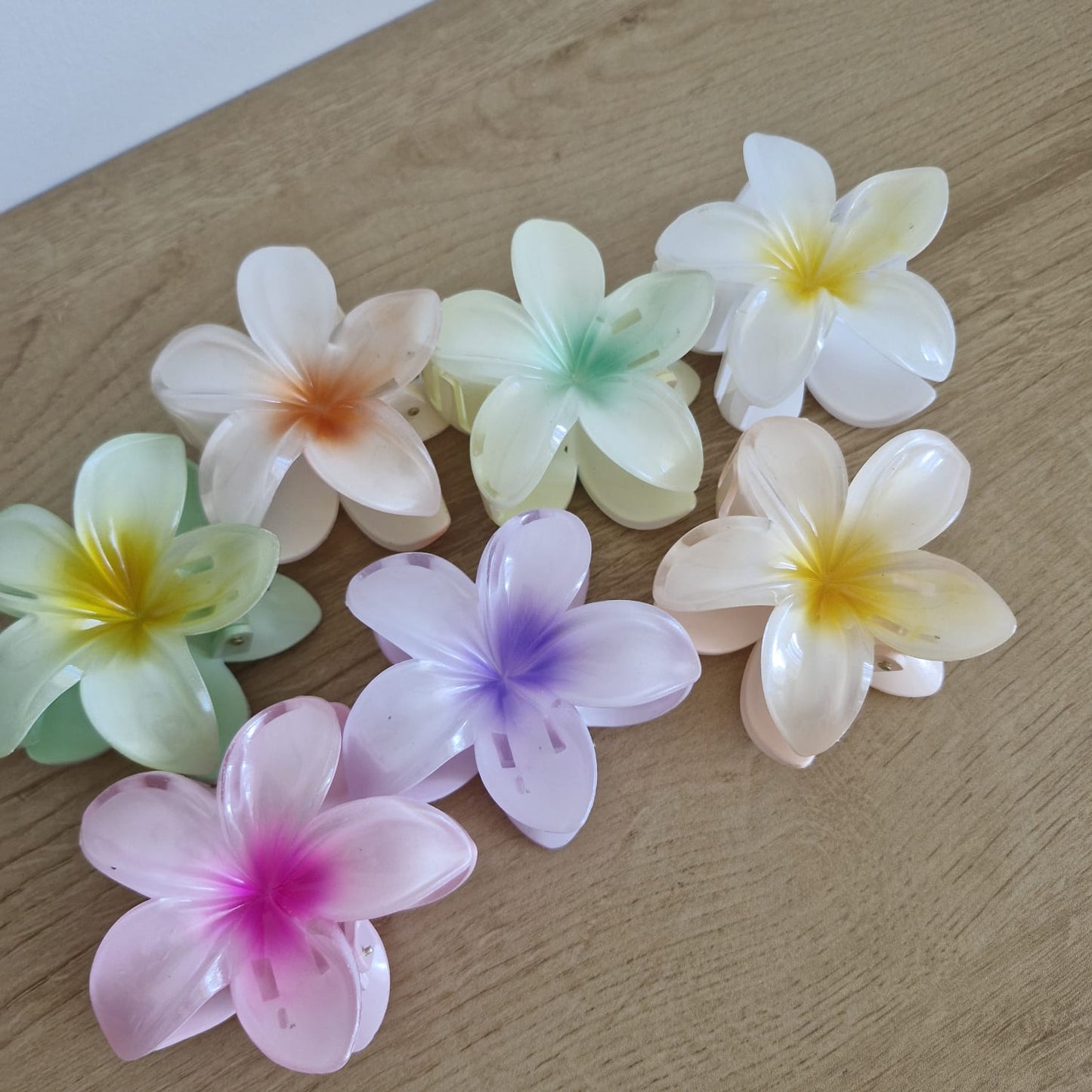 Pince à Cheveux Fleurs de Frangipanier