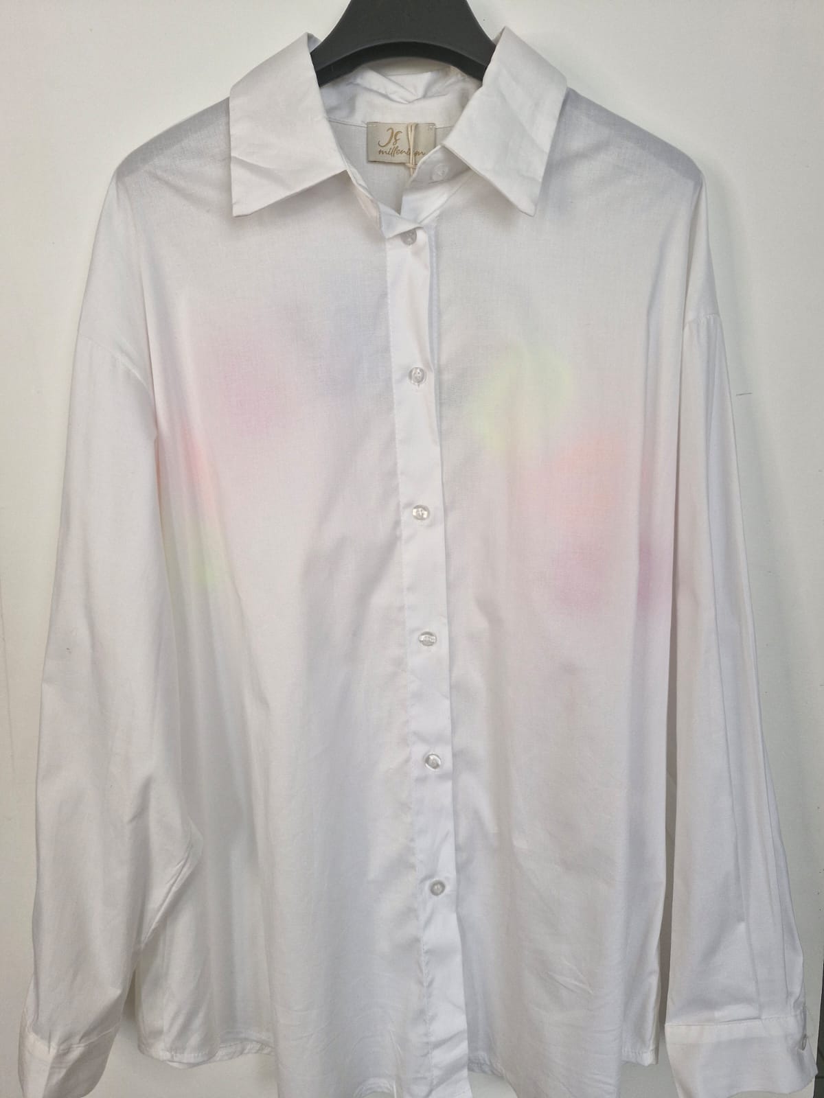 Chemise "Good vibes" blanche